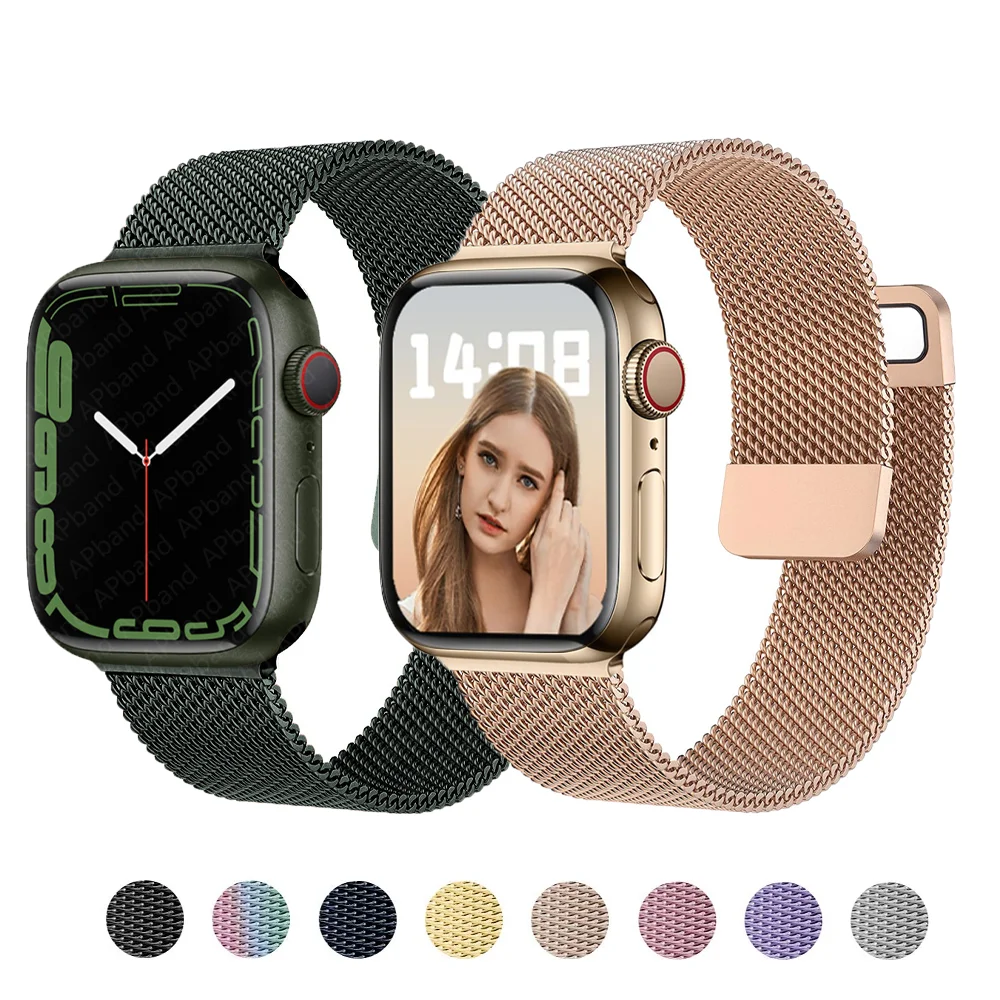 Ремешок для Apple watch Band 44 мм 40 мм 45 мм 41 мм 42 мм 38 мм аксессуары Миланская петля браслет correa iwatch серии 7 3 4 5 6 SE
Ремешок для Apple watch Band 44 мм 40 мм 45 мм 41 мм 42 мм 38 мм аксессуары Миланская петля браслет correa iwatch серии 7 3 4 5 6 SE