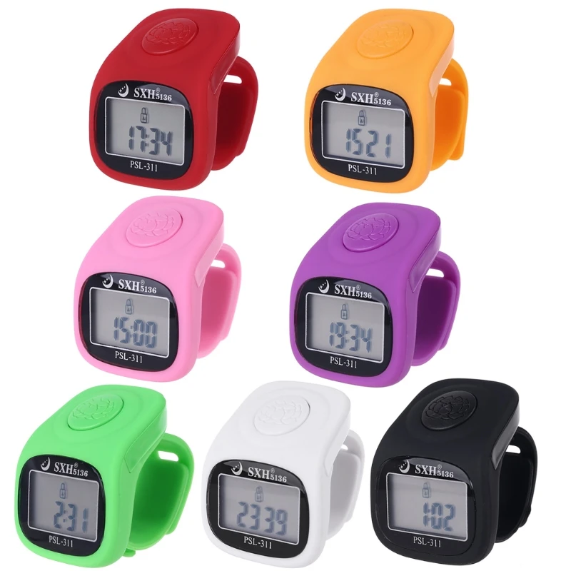 6 Digital Finger Tally Counter 8 Channels w Backlight Time Prayer Silicone Ring TOP ones
6 Digital Finger Tally Counter 8 Channels w Backlight Time Prayer Silicone Ring TOP ones