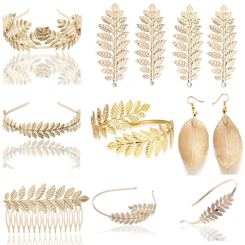Bride's Leaf Hair Band Bride's Golden Leaf Headwear Crown Headband Wedding Decor for Weedings Bridal Shower Bridesmaids Dress Up
Bride's Leaf Hair Band Bride's Golden Leaf Headwear Crown Headband Wedding Decor for Weedings Bridal Shower Bridesmaids Dress Up