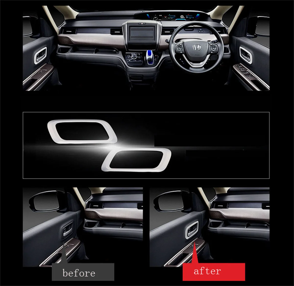 SUS304 Stainless Steel Inner Door Handle Cover Trim car styling protector Accessories Sticker For Honda Freed GB5/6/7/8 2016
SUS304 Stainless Steel Inner Door Handle Cover Trim car styling protector Accessories Sticker For Honda Freed GB5/6/7/8 2016