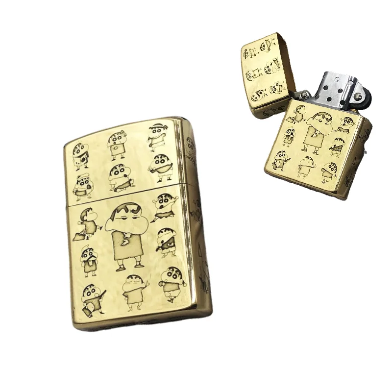 Kawaii Crayon Shin-Chan Pure Copper Kerosene Limited Edition Lighter Five-sided Carved Classic Cartoon Image Anime Holiday Gift
Kawaii Crayon Shin-Chan Pure Copper Kerosene Limited Edition Lighter Five-sided Carved Classic Cartoon Image Anime Holiday Gift
