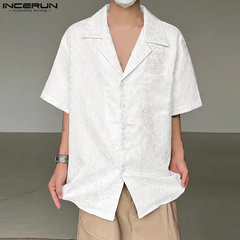Korean Style Mens Solid Printed Pocket Design Loose Shirts Casual Large V-neck Male Short Sleeved Blouse S-5XL INCERUN Tops 2023
Korean Style Mens Solid Printed Pocket Design Loose Shirts Casual Large V-neck Male Short Sleeved Blouse S-5XL INCERUN Tops 2023