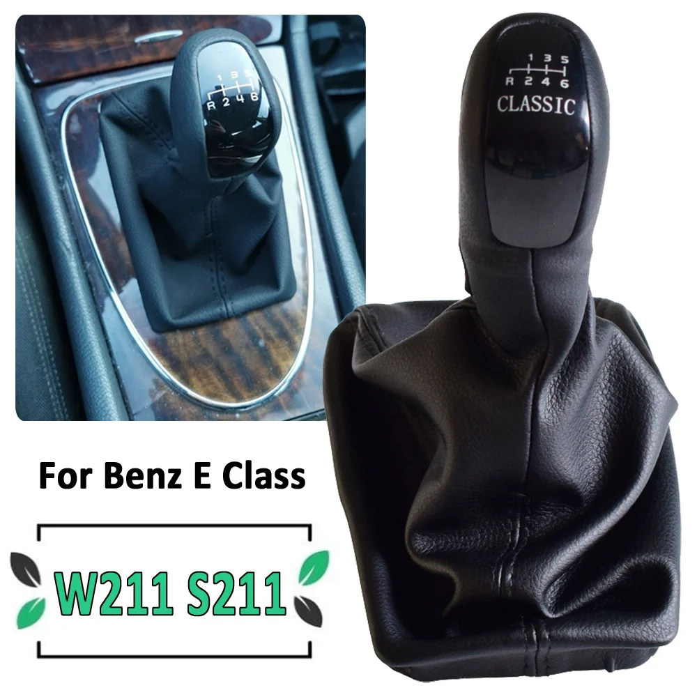 6 Speed Car Manual Gear Shift knob Level Knob With Leather Boot Cover For Mercedes Benz E Class W211 S211 2002 2003 2004-2009
6 Speed Car Manual Gear Shift knob Level Knob With Leather Boot Cover For Mercedes Benz E Class W211 S211 2002 2003 2004-2009