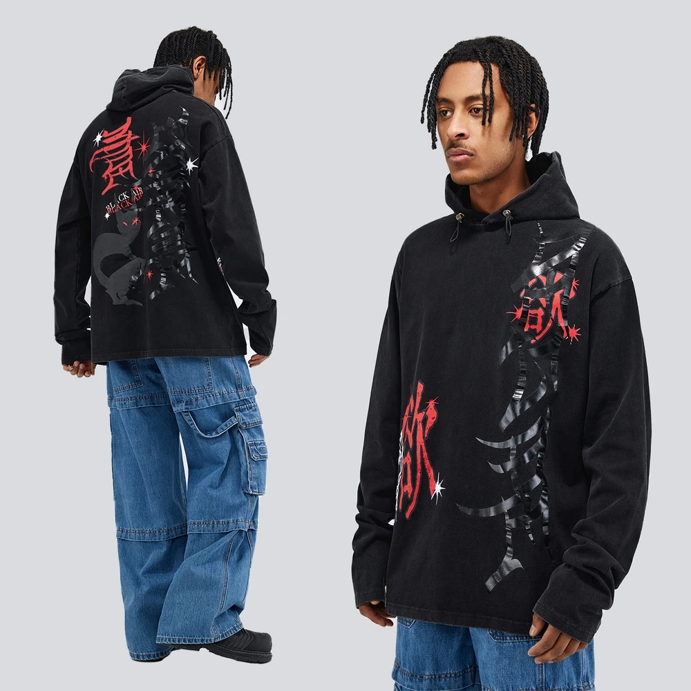 2023 Harajuku Chinese Printing Hoodie Women Japanese Kanji Streetwear Cotton Long Sleeve Black Hood Sweatshirt Hip Hop Pullover
2023 Harajuku Chinese Printing Hoodie Women Japanese Kanji Streetwear Cotton Long Sleeve Black Hood Sweatshirt Hip Hop Pullover