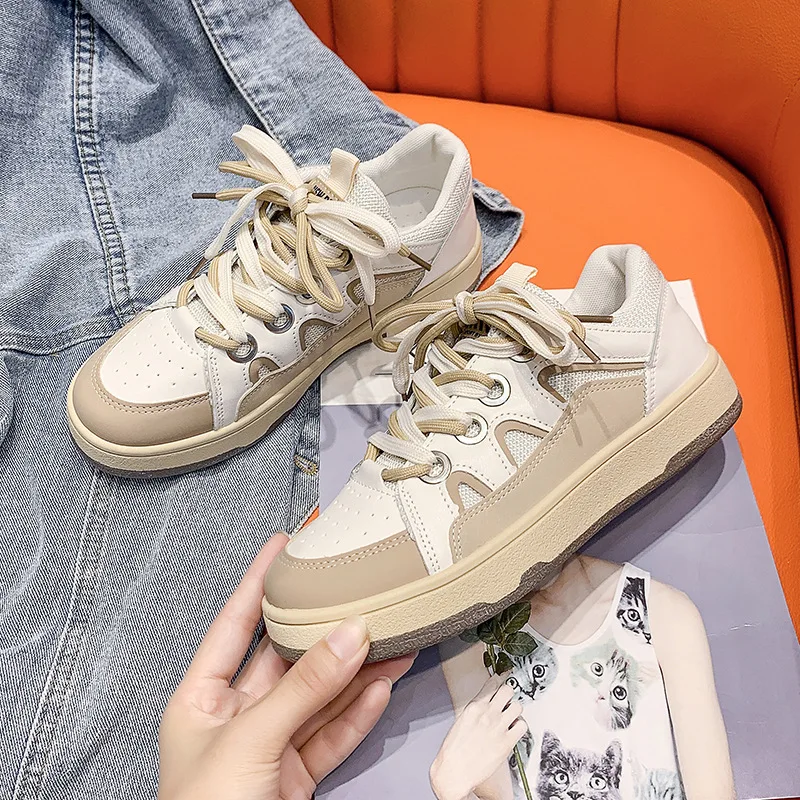 2022 New Platform Shoes Women Chunky Sneakers Female Spring Autumn Thick Bottom Street Skateboard Shoes Lady Casual Sports Shoe 
2022 New Platform Shoes Women Chunky Sneakers Female Spring Autumn Thick Bottom Street Skateboard Shoes Lady Casual Sports Shoe