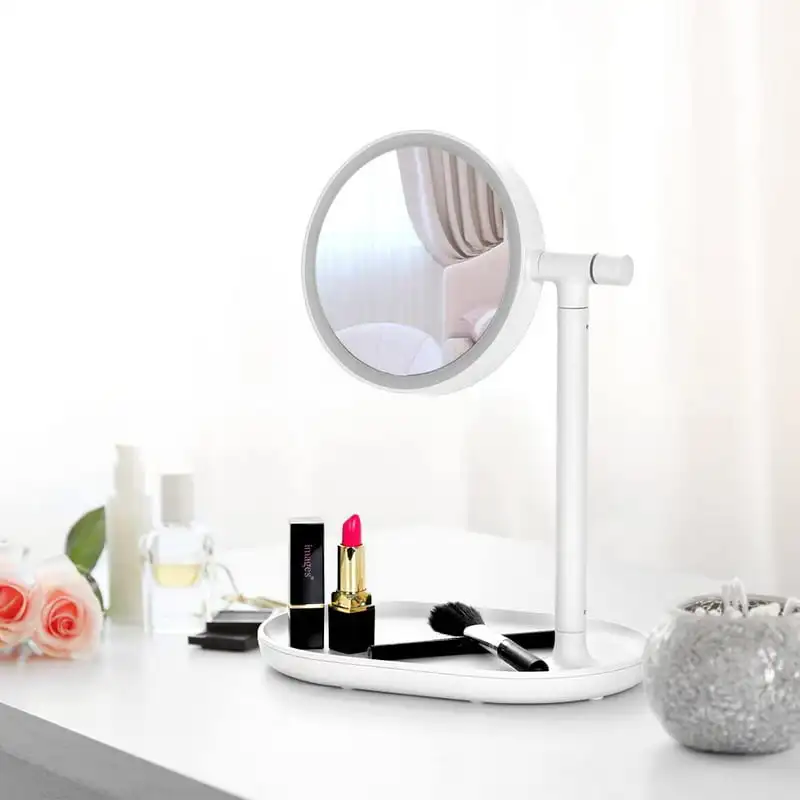 Lighted Makeup Mirror with Cosmetic Organizer Tray, LED Light Makeup Vanity for Desk or Tabletop – Pink
Lighted Makeup Mirror with Cosmetic Organizer Tray, LED Light Makeup Vanity for Desk or Tabletop – Pink