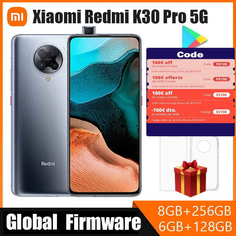 Original Xiaomi Redmi K30 Pro 5G Smartphone Snapdragon 865 Eight Core 6.67 Full Curved Screen 64 Million Pixels
Original Xiaomi Redmi K30 Pro 5G Smartphone Snapdragon 865 Eight Core 6.67 Full Curved Screen 64 Million Pixels