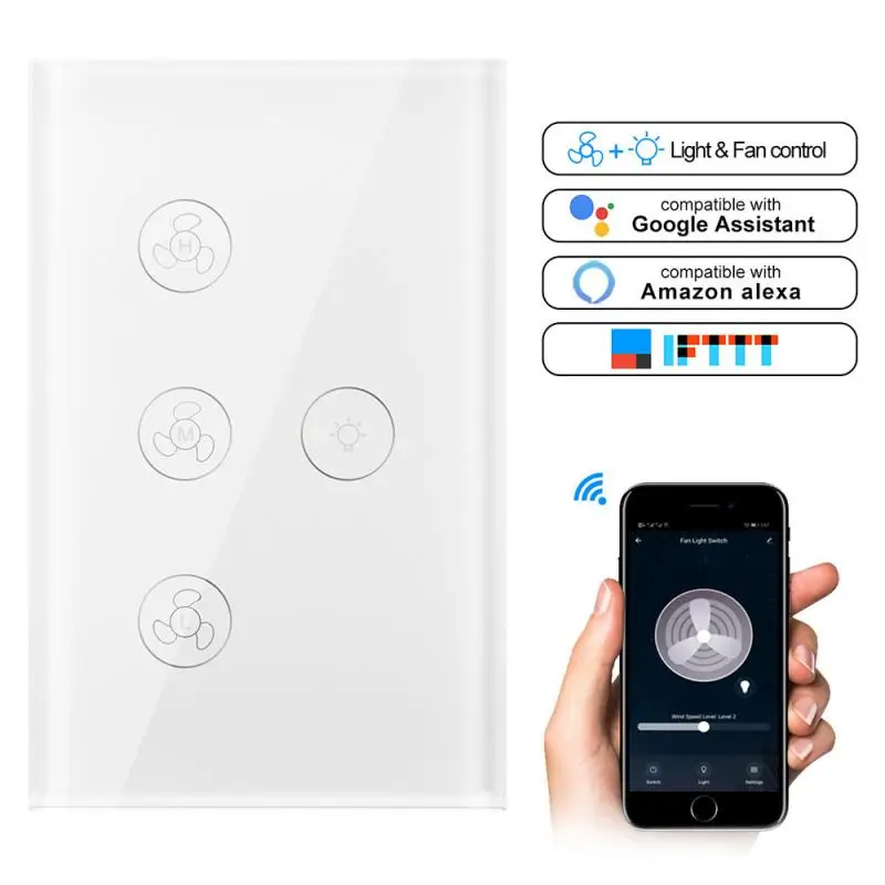 Timing Wall Light Us Fan Switch Remote Various Speed Control App Control Smart Wifi Fan Light Switch Tuya Wall Light Fan Control
Timing Wall Light Us Fan Switch Remote Various Speed Control App Control Smart Wifi Fan Light Switch Tuya Wall Light Fan Control