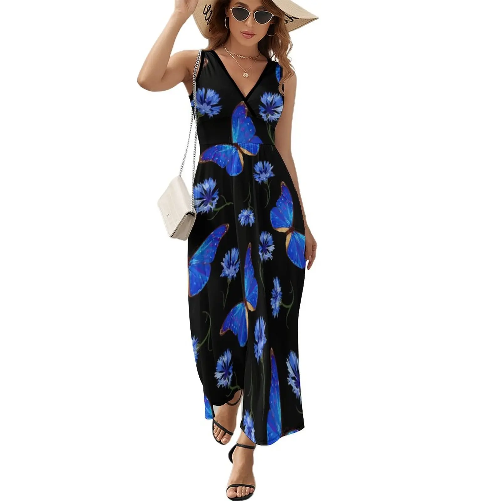Blue Floral Butterfly Dress Butterflies Vintage Night Club Maxi Dress V Neck Bohemia Long Dresses Aesthetic Oversized Clothing
Blue Floral Butterfly Dress Butterflies Vintage Night Club Maxi Dress V Neck Bohemia Long Dresses Aesthetic Oversized Clothing