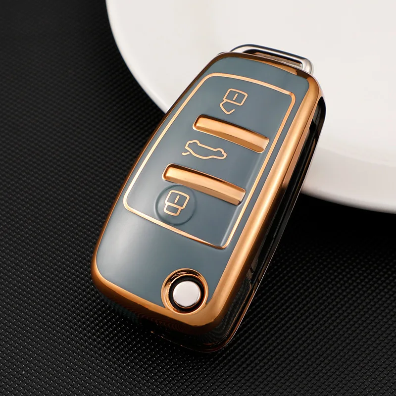 New TPU Car Key Case For Audi A3 A1 A4 A5 B6 B7 A6 A7 C5 Q3 Q5 Q7 TT S1 S3 S4 S6 RS Key Lock Cover For Car Interior Accessories
New TPU Car Key Case For Audi A3 A1 A4 A5 B6 B7 A6 A7 C5 Q3 Q5 Q7 TT S1 S3 S4 S6 RS Key Lock Cover For Car Interior Accessories