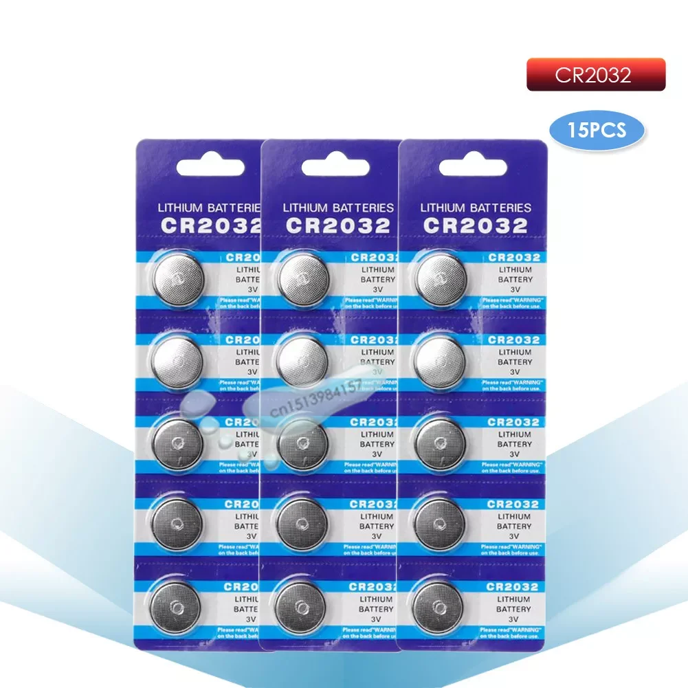 kpay 15pcs CR2032 Button Batteries BR2032 DL2032 ECR2032 Cell Coin Li-lon Battery 3V CR 2032 For Watch Electronic
kpay 15pcs CR2032 Button Batteries BR2032 DL2032 ECR2032 Cell Coin Li-lon Battery 3V CR 2032 For Watch Electronic