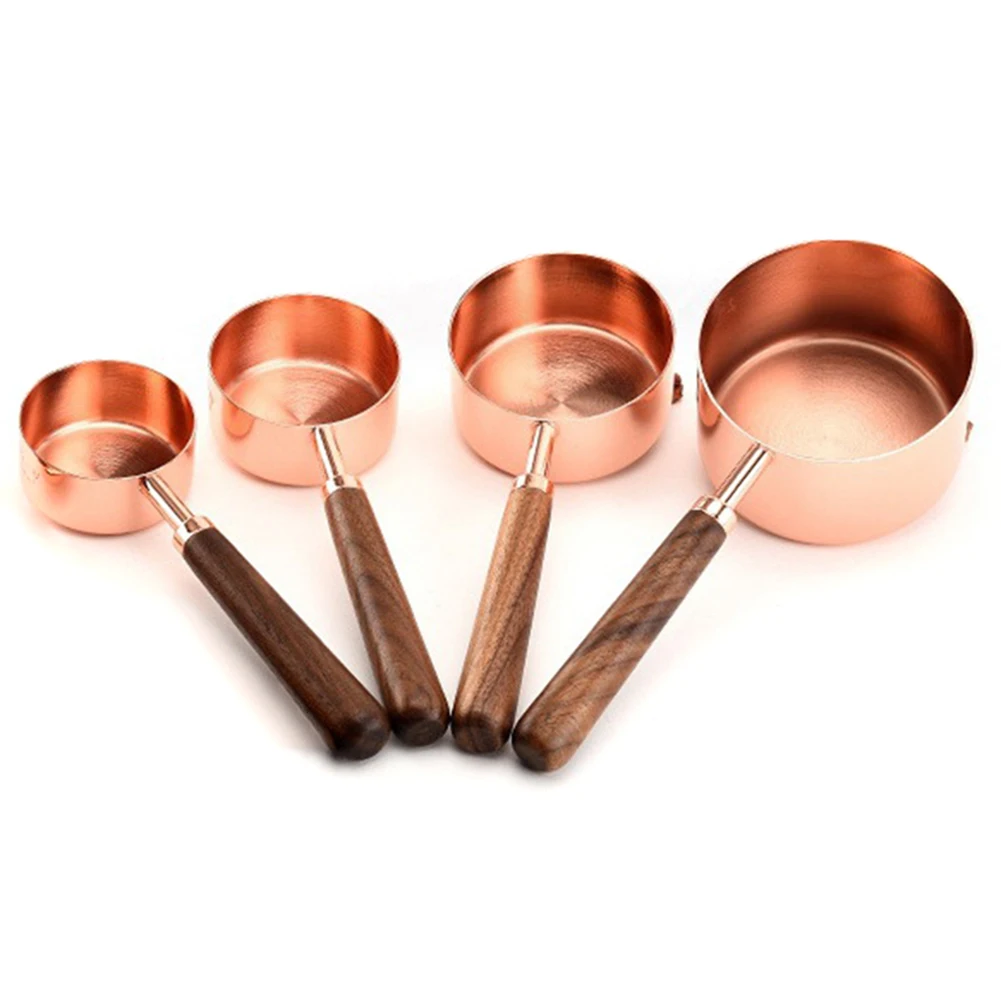 4/8 Pcs Stainless Steel Wooden Handle Measuring Cup Spoon Professional Kitchen Tool Sugar Salt Flour
4/8 Pcs Stainless Steel Wooden Handle Measuring Cup Spoon Professional Kitchen Tool Sugar Salt Flour
