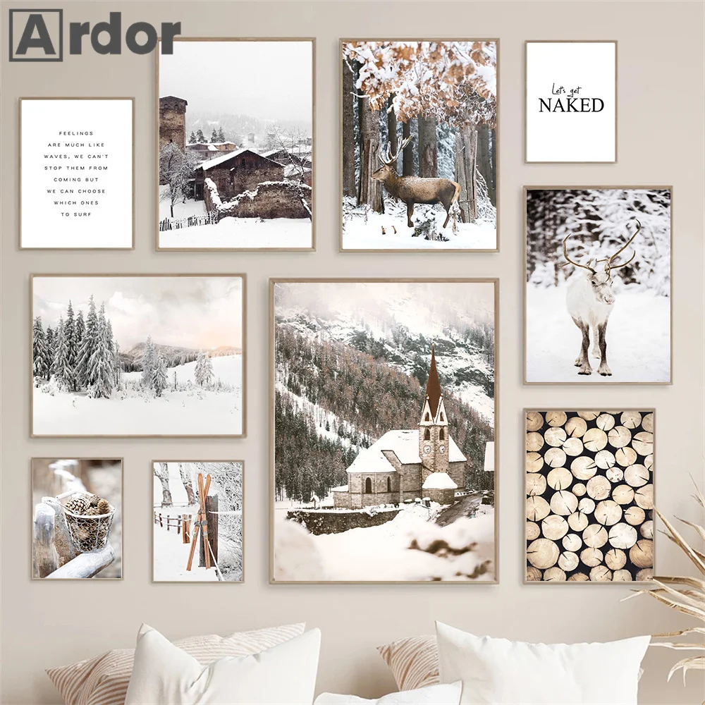 Elk Wood Pine Landscape Quotes Wall Art Canvas Painting Winter Snow Poster And Print Pictures Living Room Decor Christmas Gift
Elk Wood Pine Landscape Quotes Wall Art Canvas Painting Winter Snow Poster And Print Pictures Living Room Decor Christmas Gift