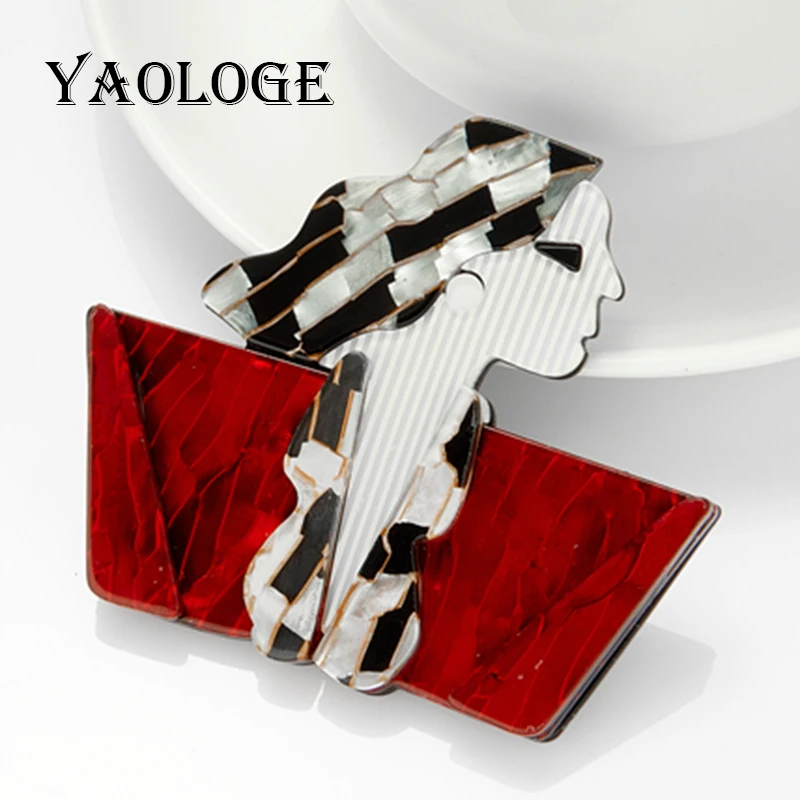 YAOLOGE Punk Style Brooch Women Acrylic Material Fairy Tale Figure Woman Pins Brooch High Quality Women Jewelry on Bags Clothes
YAOLOGE Punk Style Brooch Women Acrylic Material Fairy Tale Figure Woman Pins Brooch High Quality Women Jewelry on Bags Clothes