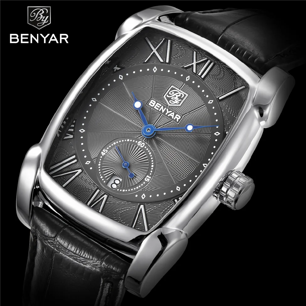 BENYAR New Watch Men Fashion Sport Quartz Clock Mens Watches Brand Luxury Leather Business Waterproof Watch Relogio Masculino
BENYAR New Watch Men Fashion Sport Quartz Clock Mens Watches Brand Luxury Leather Business Waterproof Watch Relogio Masculino