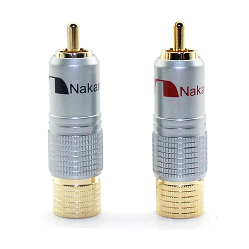 RCA Connector Plug Jack Headphone Adapter Speaker Terminals for Soldering 10mm Audio Cable Copper Male Gold Plated Red Black
RCA Connector Plug Jack Headphone Adapter Speaker Terminals for Soldering 10mm Audio Cable Copper Male Gold Plated Red Black