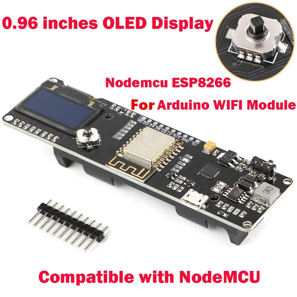 Esp8266 Nodemcu с 0,96 Oled расширенной платформой для разработки температуры и влажности, Метеостанция Φ Esp8266, модуль Wi-Fi
Esp8266 Nodemcu с 0,96 Oled расширенной платформой для разработки температуры и влажности, Метеостанция Φ Esp8266, модуль Wi-Fi