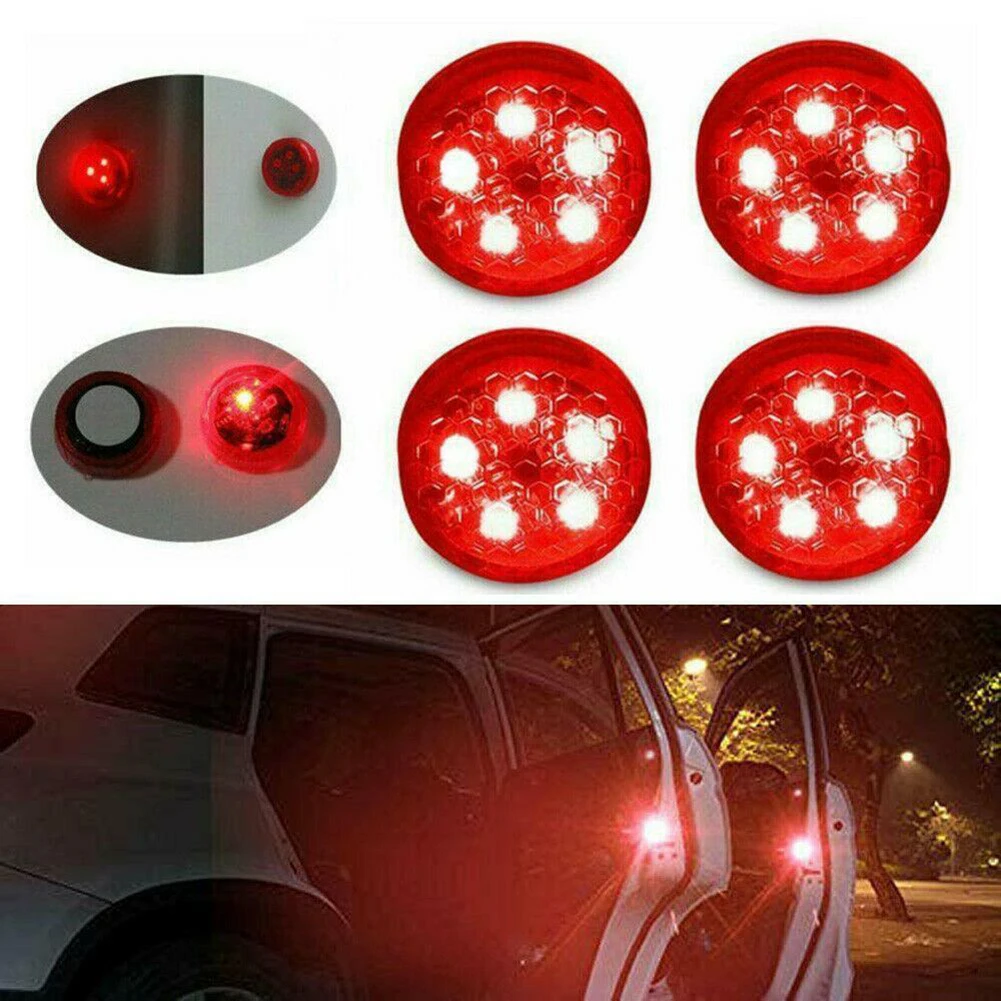 4pcs Universal Car Door Lights LED Opening Signal Lamp Safety Warning Anti-collision Lights Red Alarm Light Car Accessories
4pcs Universal Car Door Lights LED Opening Signal Lamp Safety Warning Anti-collision Lights Red Alarm Light Car Accessories