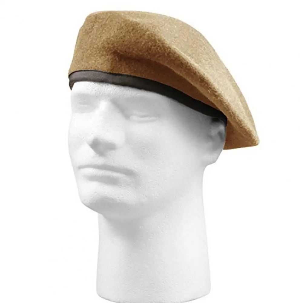 Retro Style Allergy Free All-Match Military Training Beret Hat Wear Resistant Woolen Hat Super Soft for Outdoor 
Retro Style Allergy Free All-Match Military Training Beret Hat Wear Resistant Woolen Hat Super Soft for Outdoor