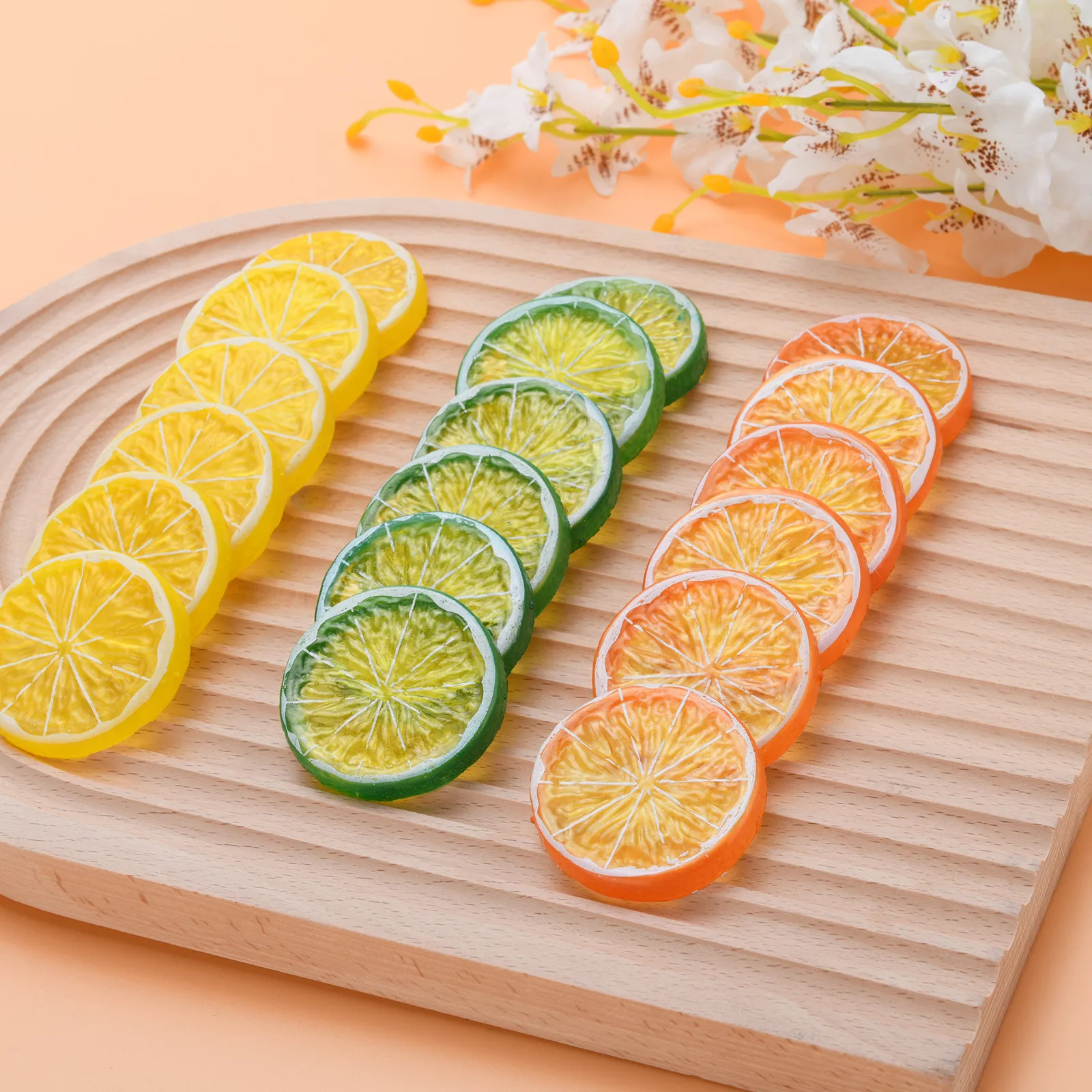 18Pcs 5cm Simulation Lemon Pieces Artificial Fruit Lemon Slices Fake Lemon Ornament Kitchen Wedding Decoration Supplies
18Pcs 5cm Simulation Lemon Pieces Artificial Fruit Lemon Slices Fake Lemon Ornament Kitchen Wedding Decoration Supplies