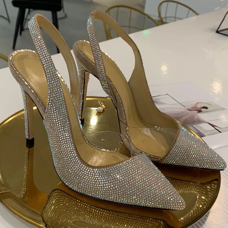 High Quality Wedding Shoes High Heels Women Sexy Crystal Net Red Rhinestone Transparent Bridesmaid Pointed Stiletto Heel Sandals
High Quality Wedding Shoes High Heels Women Sexy Crystal Net Red Rhinestone Transparent Bridesmaid Pointed Stiletto Heel Sandals