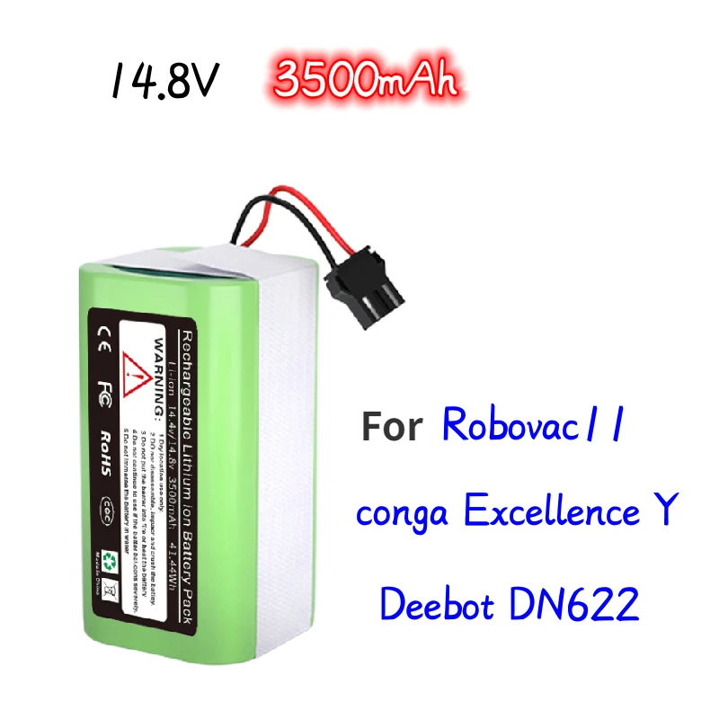 2023 новый тип 18650 мАч в для Conga990 Ecovacs N79 N79S DN622 Eufy11 11S 3 литий-ионный аккумулятор
2023 новый тип 18650 мАч в для Conga990 Ecovacs N79 N79S DN622 Eufy11 11S 3 литий-ионный аккумулятор