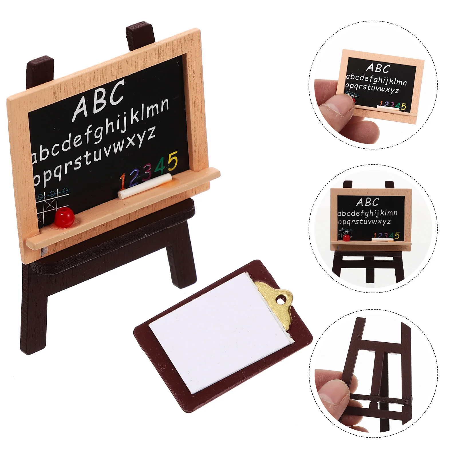 Miniature Board Model Easel Accessories Mini Painting Blackboard Furniture Writing Decorative Drawing Supplies Wooden Tabletop
Miniature Board Model Easel Accessories Mini Painting Blackboard Furniture Writing Decorative Drawing Supplies Wooden Tabletop