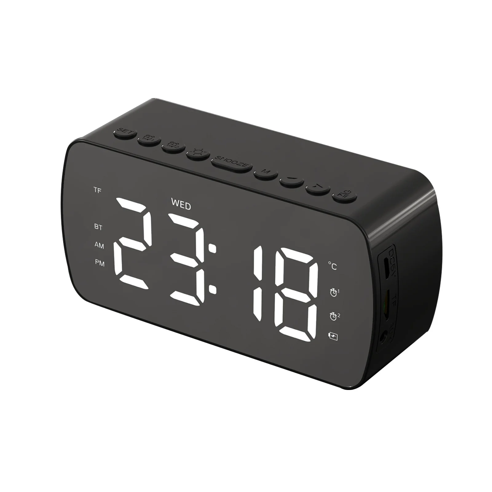 Desktop FM Radio Gift Home USB Rechargeable Mirror Led Speaker Alarm Clock HIFI Mini Portable Multifunctional Wireless
Desktop FM Radio Gift Home USB Rechargeable Mirror Led Speaker Alarm Clock HIFI Mini Portable Multifunctional Wireless