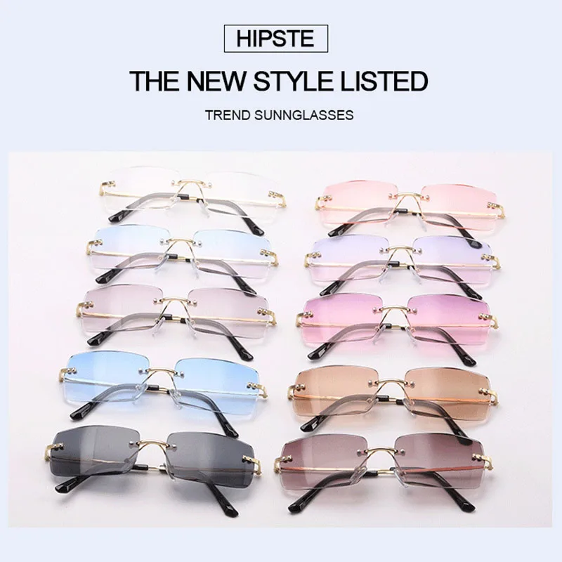 Summer Fashion Rimless Cut-edged Small Square Frame Sunglasses Gradient Luxury UV400 Casual Travel Sunglasses for Adult,Women,Me
Summer Fashion Rimless Cut-edged Small Square Frame Sunglasses Gradient Luxury UV400 Casual Travel Sunglasses for Adult,Women,Me