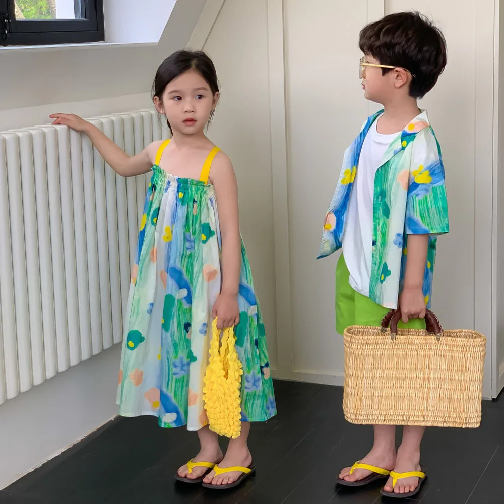 Одежда Sibling для брата и сестры, наряды для отпуска, летняя одежда для мальчиков и девочек, детские пляжные рубашки, платья для маленьких девочек
Одежда Sibling для брата и сестры, наряды для отпуска, летняя одежда для мальчиков и девочек, детские пляжные рубашки, платья для маленьких девочек