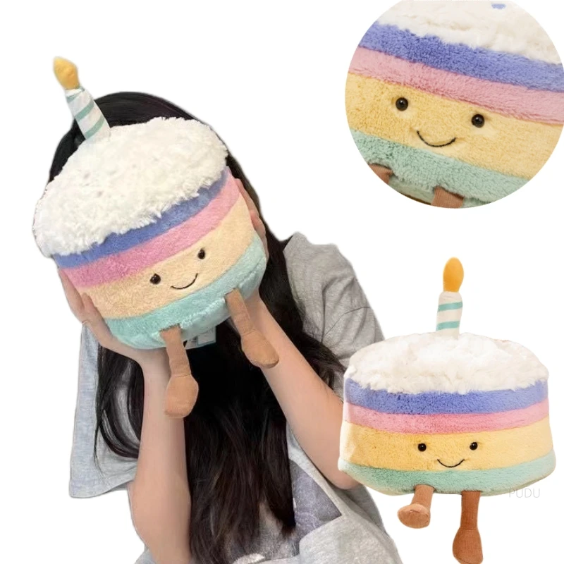 New Fluffy Smile Rainbow Cake Plush Toy Simulation Stuffed Soft Plushie Dessert Birthday Cake Doll for Kids Birthday Gifts Decor
New Fluffy Smile Rainbow Cake Plush Toy Simulation Stuffed Soft Plushie Dessert Birthday Cake Doll for Kids Birthday Gifts Decor