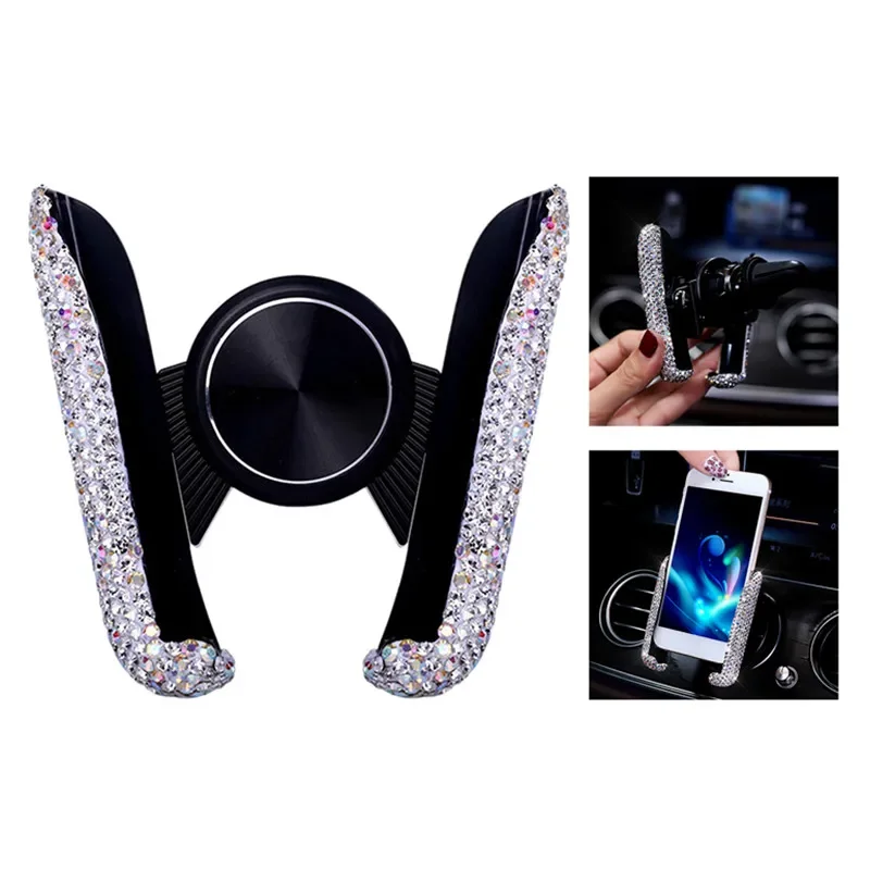 Алмазный держатель для сотового телефона, женский алмазный кристалл, автомобильный зажим для вентиляционного отверстия, держатель для мобильного телефона, подставка в автомобильном кронштейне 
Алмазный держатель для сотового телефона, женский алмазный кристалл, автомобильный зажим для вентиляционного отверстия, держатель для мобильного телефона, подставка в автомобильном кронштейне
