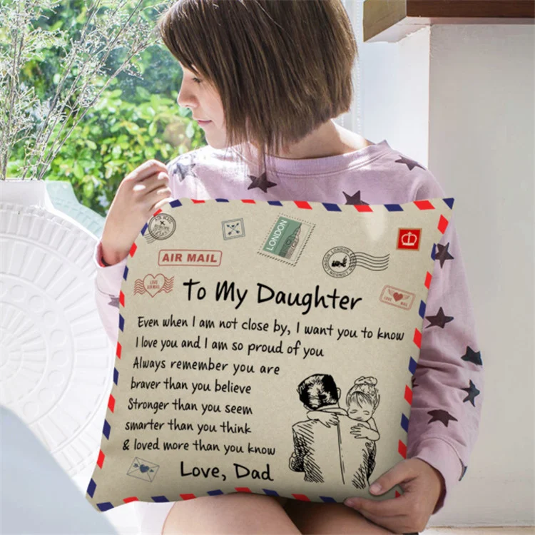 Letter Peachskin Pillow Case To My Daughter Son Air Mail Decorative Throw Pillowcase Home Cushion Pillow Cover Anniversary Gift
Letter Peachskin Pillow Case To My Daughter Son Air Mail Decorative Throw Pillowcase Home Cushion Pillow Cover Anniversary Gift