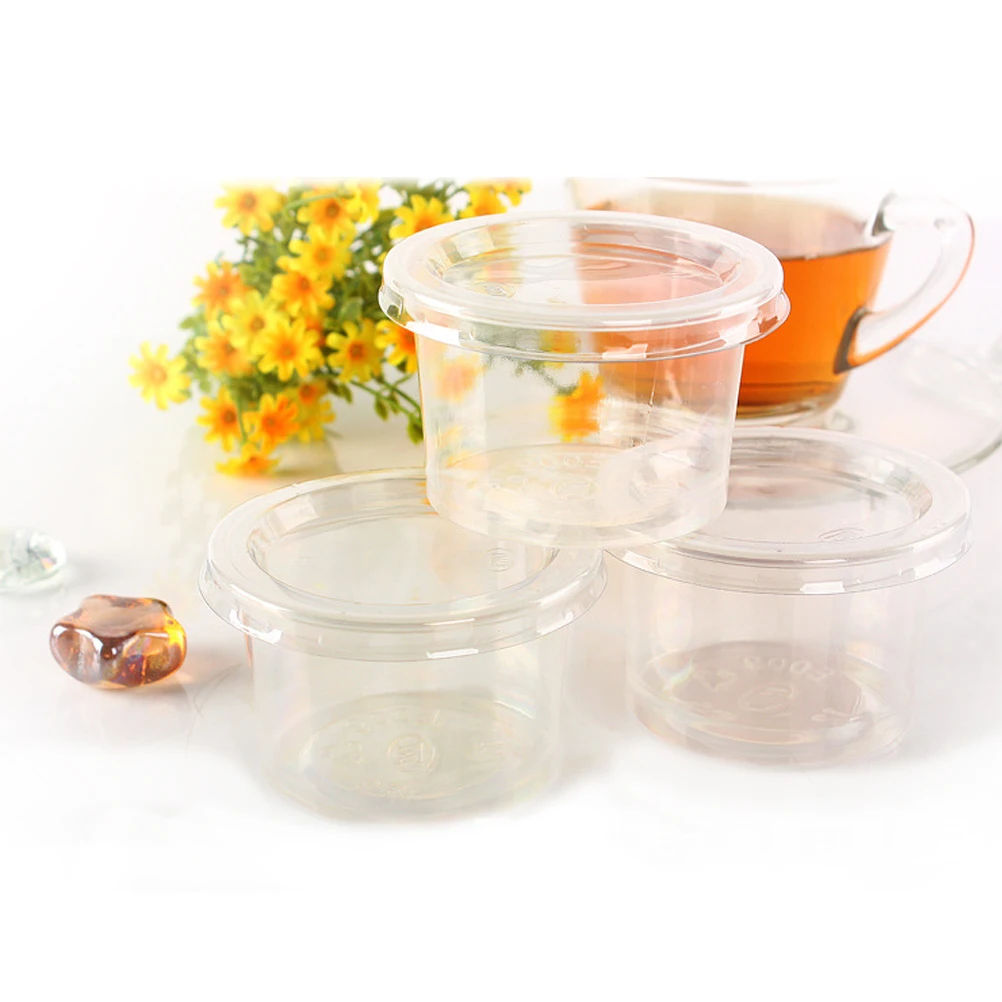 100PCS 1oz Disposable Plastic Portion Cups Clear Portion Container with Lids for Jelly Yogurt Mousses
100PCS 1oz Disposable Plastic Portion Cups Clear Portion Container with Lids for Jelly Yogurt Mousses