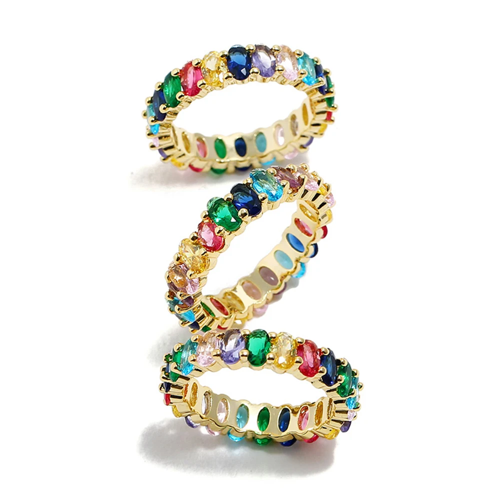 New color fashion inlaid boutique color zircon hip-hop style ring is not allergic and does not fade birthday gift
New color fashion inlaid boutique color zircon hip-hop style ring is not allergic and does not fade birthday gift