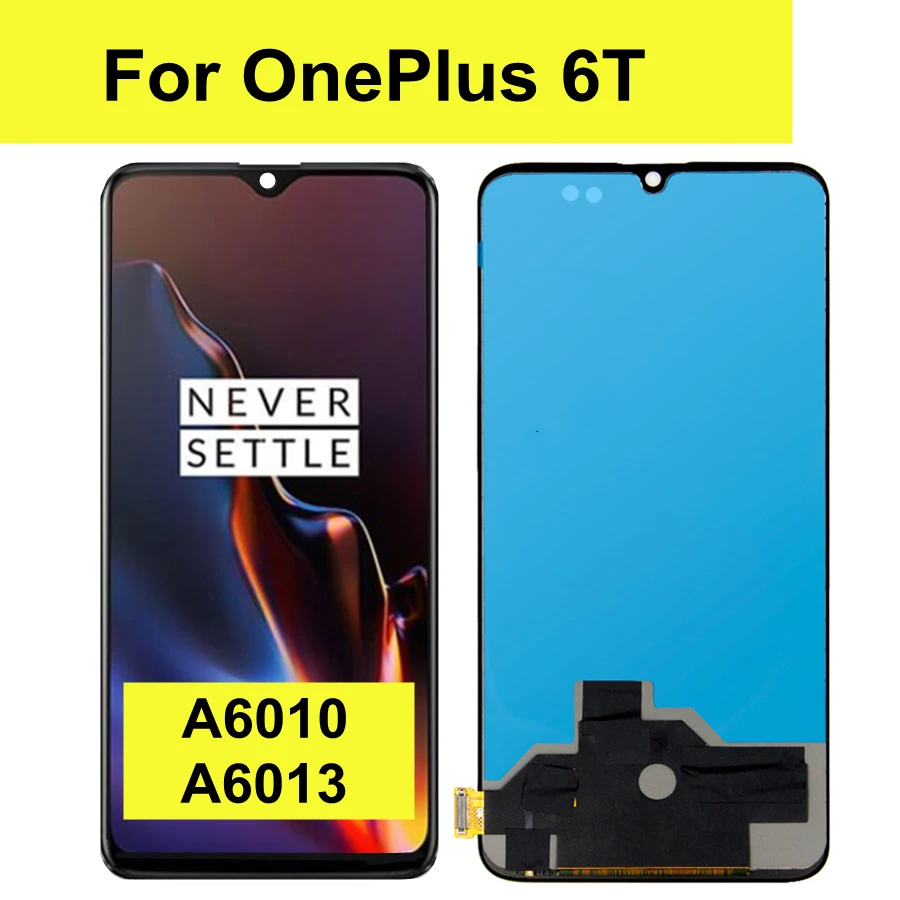 TFT 6.41“ For Oneplus 6T LCD Display Touch Screen Digitizer Glass Assembly 1+ 6T for One Plus 6T A6010 A6013 Display
TFT 6.41“ For Oneplus 6T LCD Display Touch Screen Digitizer Glass Assembly 1+ 6T for One Plus 6T A6010 A6013 Display