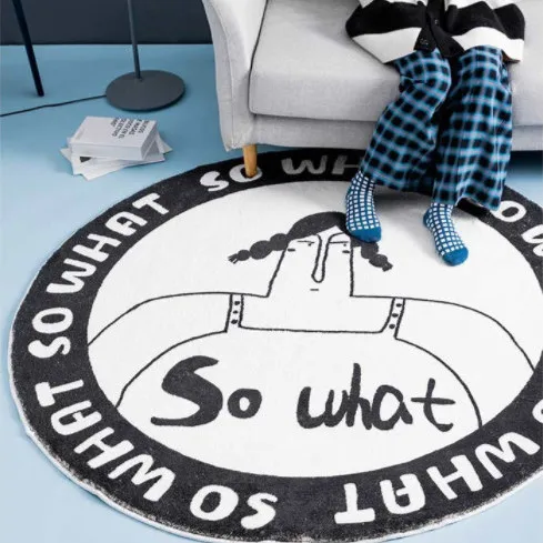 Round Cashmere Carpet Korean Japanese Style Cartoon Letter Pattern Simple Winter Soft Home Decor Floor Bedroom Mat 2022 Hot Sale
Round Cashmere Carpet Korean Japanese Style Cartoon Letter Pattern Simple Winter Soft Home Decor Floor Bedroom Mat 2022 Hot Sale