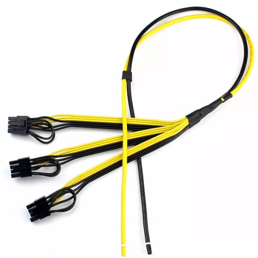 Power Supply Cable 1 to 3 6p+2p Miner Adapter Cable 8pin GPU Video Card Wire 12AWG+18AWG Cables for BTC Mining
Power Supply Cable 1 to 3 6p+2p Miner Adapter Cable 8pin GPU Video Card Wire 12AWG+18AWG Cables for BTC Mining