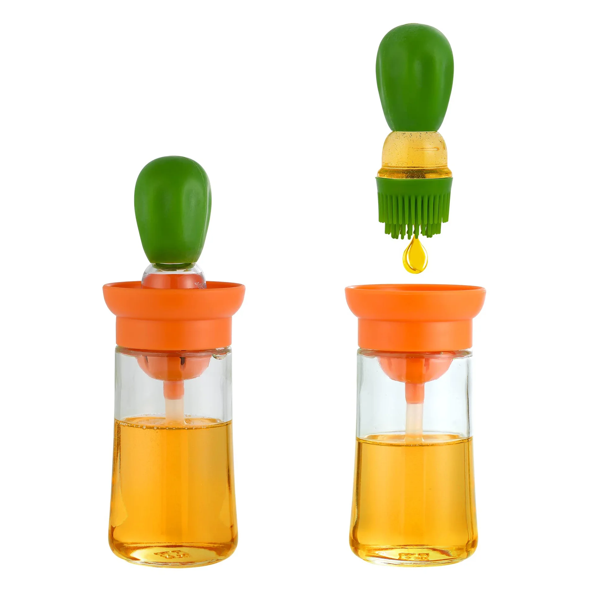Glass Oil Sauce Spice Bottle Oil Dispenser with Silicone Brush for Cooking Baking BBQ Seasoning Kitchen Food Grade Oil Can
Glass Oil Sauce Spice Bottle Oil Dispenser with Silicone Brush for Cooking Baking BBQ Seasoning Kitchen Food Grade Oil Can