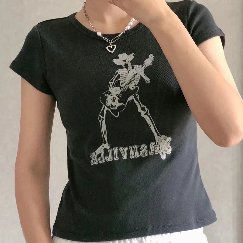 Women Clothing skeleton man print T Shirt Y2k Harajuku Graphic Kawaii T Shirts Print tops Oversized TShirt Plus Size Grunge Top
Women Clothing skeleton man print T Shirt Y2k Harajuku Graphic Kawaii T Shirts Print tops Oversized TShirt Plus Size Grunge Top