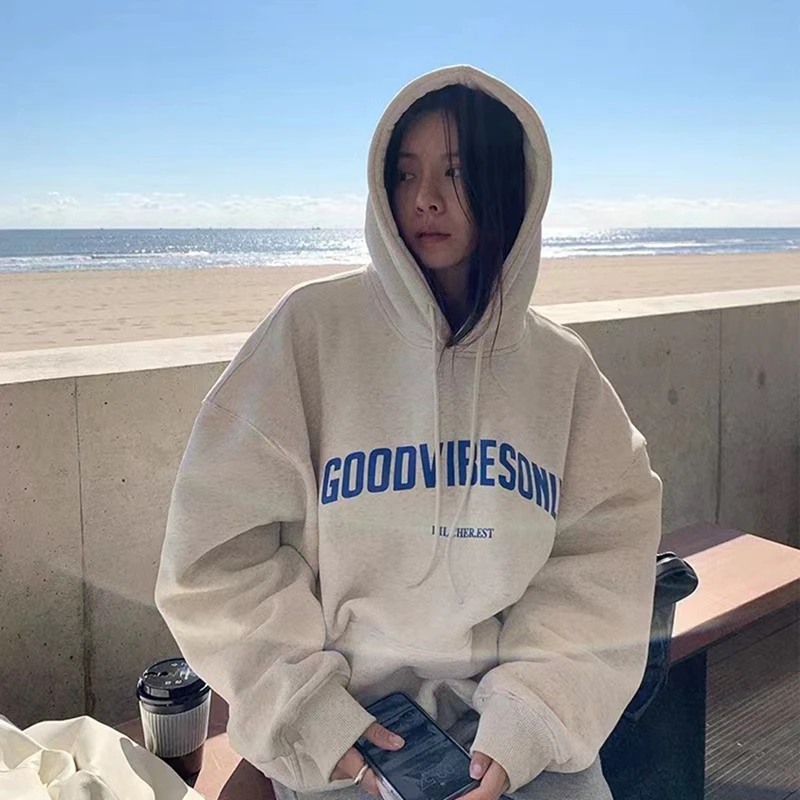 Women Letter Print Hoodies Autumn Winter Vintage Long Sleeves Sweatshirt Harajuku Casual Warm Oversized Streetwear Pullover Tops
Women Letter Print Hoodies Autumn Winter Vintage Long Sleeves Sweatshirt Harajuku Casual Warm Oversized Streetwear Pullover Tops