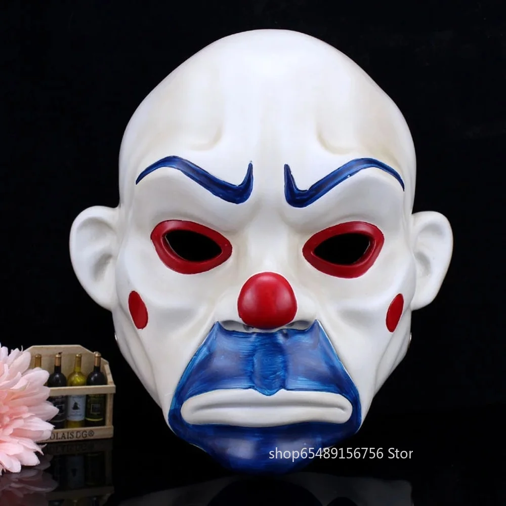 Jokers Bank Robber Mask Clown Dark Knight Props Masquerade Party Resin Adult Kid Mask Halloween Christmas Carnival Cosplay Gift
Jokers Bank Robber Mask Clown Dark Knight Props Masquerade Party Resin Adult Kid Mask Halloween Christmas Carnival Cosplay Gift