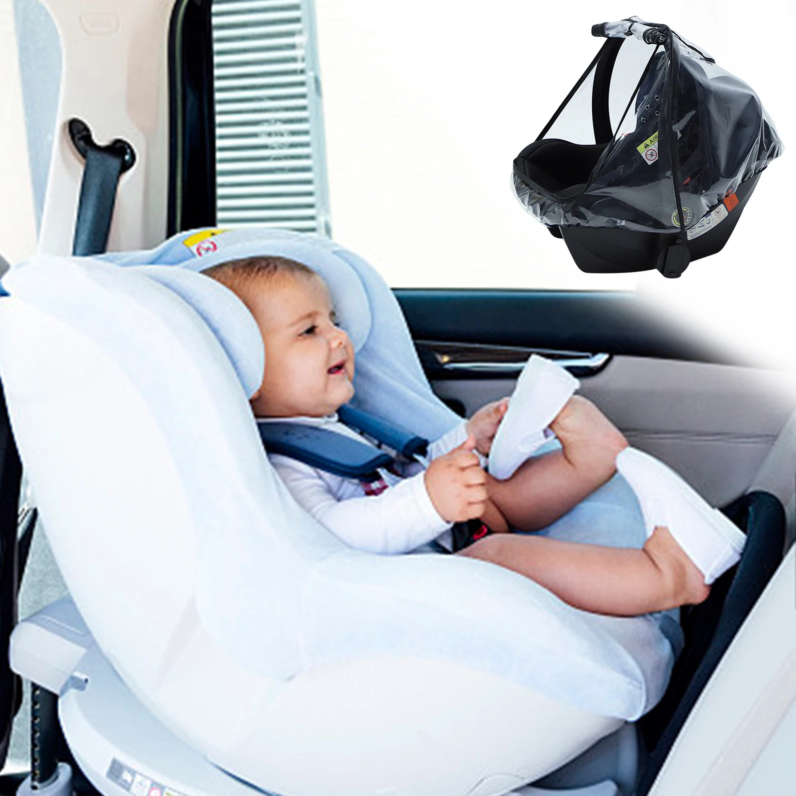 Rain Cover for Stroller Waterproof Baby Stroller Cover Food Grade EVA Material Double Zipper Window Design for Easy Use
Rain Cover for Stroller Waterproof Baby Stroller Cover Food Grade EVA Material Double Zipper Window Design for Easy Use