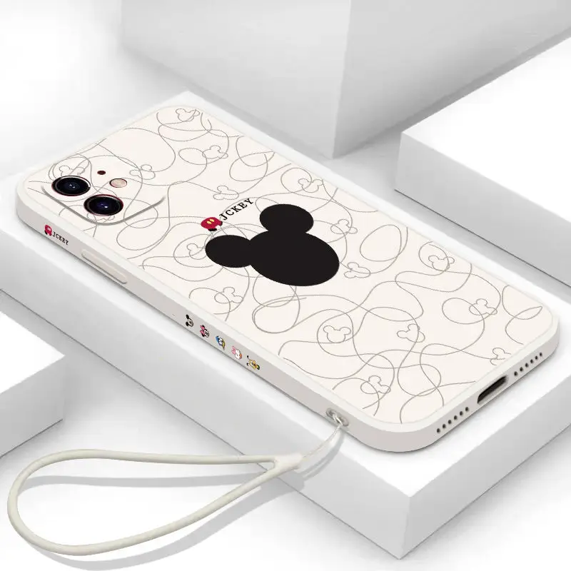 Disney Mickey Minnie New Cartoon Phone Case with Lanyard for Iphone 13 12 11 Pro Mini XS MAX 8 7 Plus X XR Silicone Soft Cover
Disney Mickey Minnie New Cartoon Phone Case with Lanyard for Iphone 13 12 11 Pro Mini XS MAX 8 7 Plus X XR Silicone Soft Cover