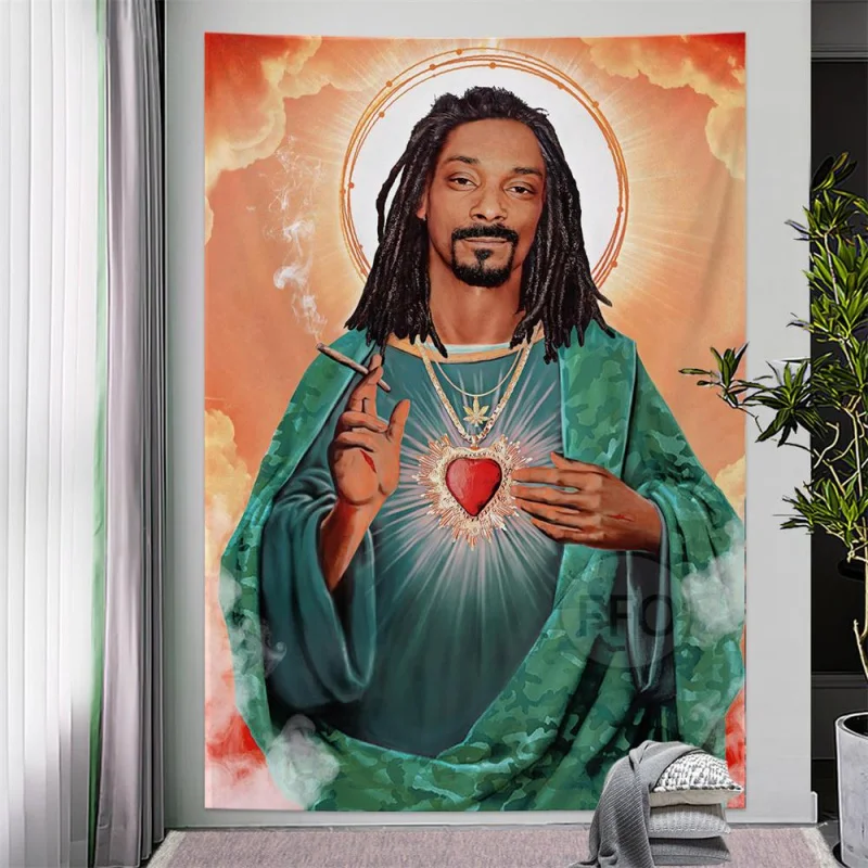 Jesus Snoop Dogg Wall Hanging MemeTapestry Room Decor Boho Hippie Tarot Tapestries Macrame Decoration Home Aesthetic Beach Towel
Jesus Snoop Dogg Wall Hanging MemeTapestry Room Decor Boho Hippie Tarot Tapestries Macrame Decoration Home Aesthetic Beach Towel