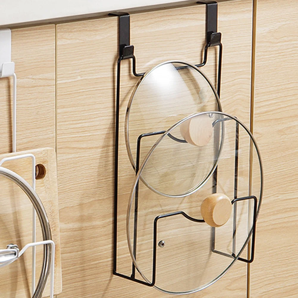 Cooking Pot Cover Holder Pan Lid Rack Kitchen Gadget Organizer For Cabinet Door Cutting Boards 
Cooking Pot Cover Holder Pan Lid Rack Kitchen Gadget Organizer For Cabinet Door Cutting Boards