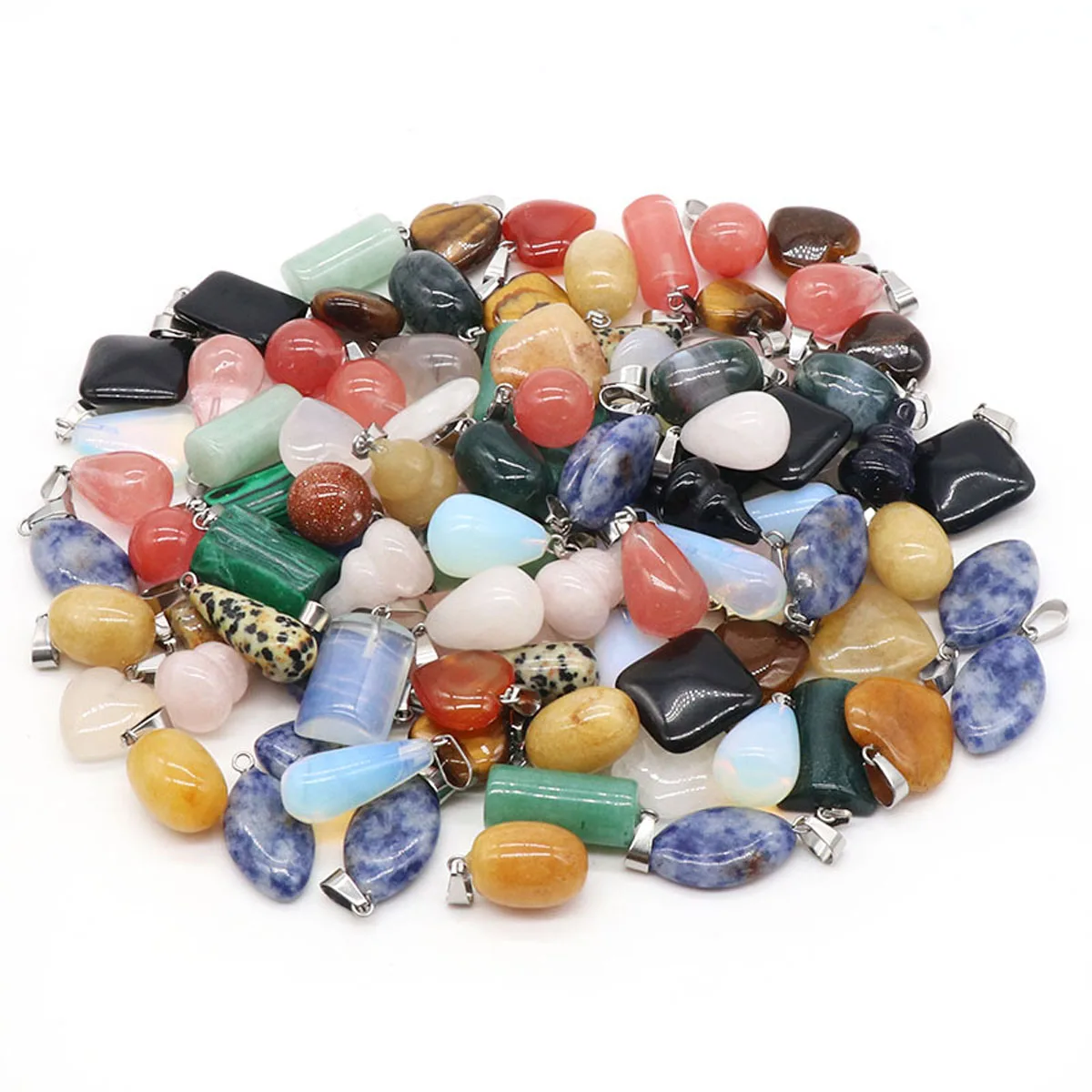 Wholesale Natural Stone Mix Pendants Random Shape Agates Crystal for Jewelry Making Diy Women Necklace Earrings Party Gifts
Wholesale Natural Stone Mix Pendants Random Shape Agates Crystal for Jewelry Making Diy Women Necklace Earrings Party Gifts