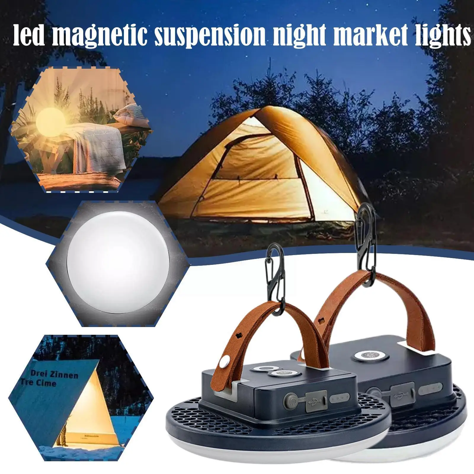 Flashlight Portable Led Camp Lantern With Magnet Rechargeable Dimmable Emergency Lights For Tent Lights/market Light/power E9a1
Flashlight Portable Led Camp Lantern With Magnet Rechargeable Dimmable Emergency Lights For Tent Lights/market Light/power E9a1