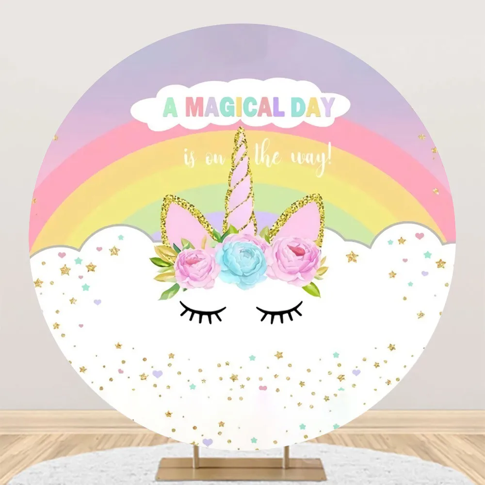 Circular Round Panel Backdrop Photography Circle Background Rainbow Unicorn Themed Birthday Party Decor Baby Shower Vinyl
Circular Round Panel Backdrop Photography Circle Background Rainbow Unicorn Themed Birthday Party Decor Baby Shower Vinyl