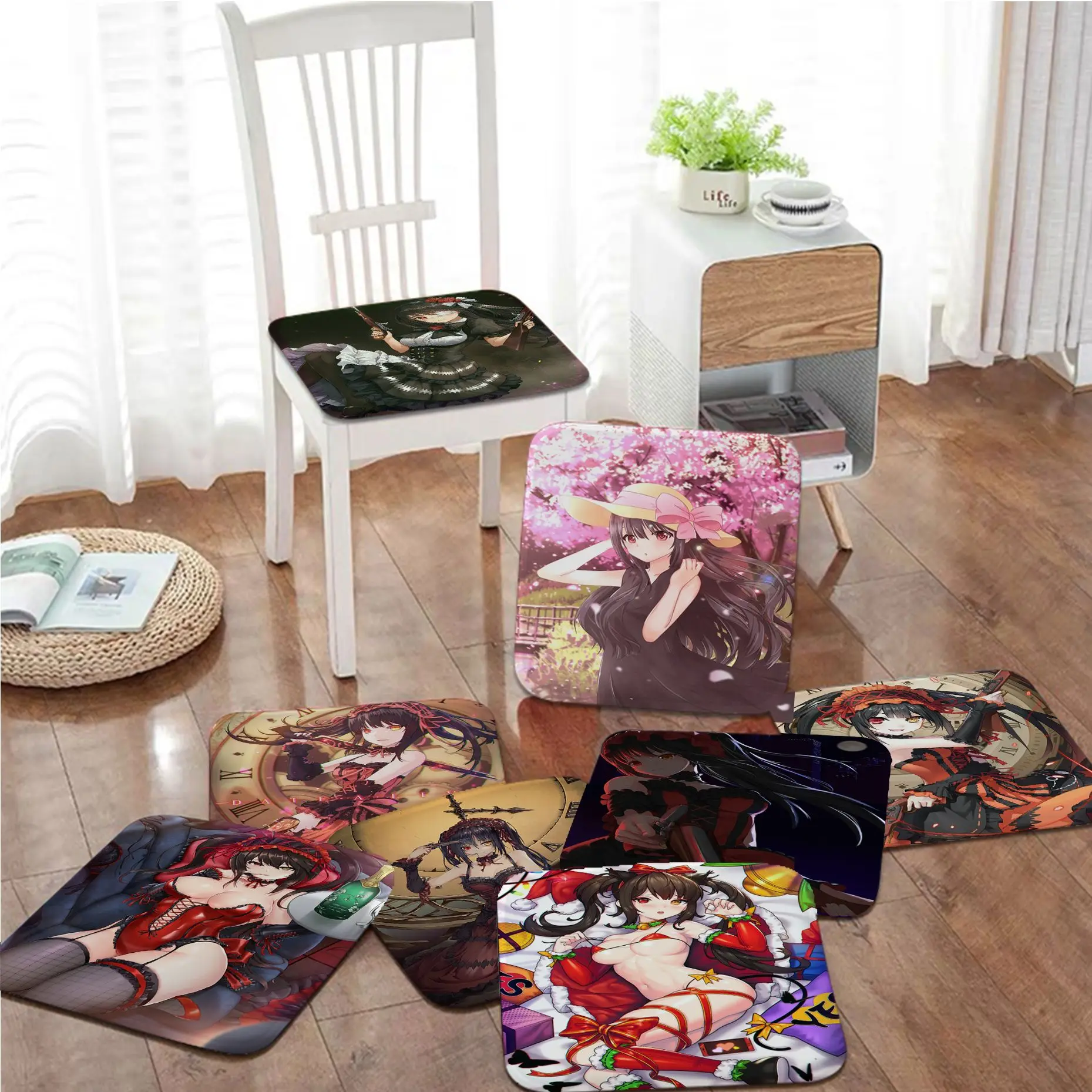 Tokisaki Kurumi Date A Live Art Sofa Mat Dining Room Table Chair Cushions Unisex Fashion Anti-slip Stool Seat Mat
Tokisaki Kurumi Date A Live Art Sofa Mat Dining Room Table Chair Cushions Unisex Fashion Anti-slip Stool Seat Mat